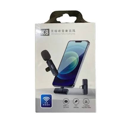 K8 Wireless Microphone for Mobile Type-C & iPhone Noise Reduction Mic