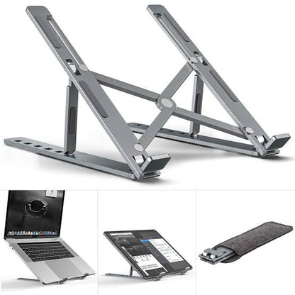 Adjustable Laptop Stand – Creative Folding Portable Storage Bracket for Desk & Office
